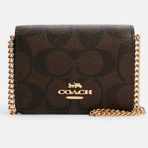 Authentic Coach Mini Crossbody Wallet